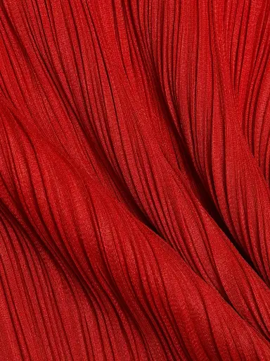 Pleats Please Issey Miyake Women's Monthly Colors: July Plissé Knee-Length Dress - Bright Red | Thumbnail 7 Pleats Please Issey Miyake Women's Monthly Colors: July Plissé Knee-Length Dress - Bright Red | Thumbnail 7