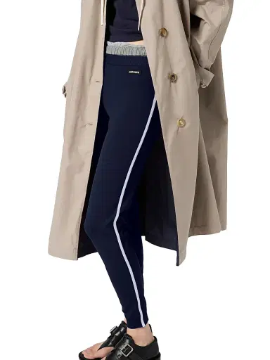 Miu Miu Women's Technical Fabric Pants - Blue | Thumbnail 4 Miu Miu Women's Technical Fabric Pants - Blue | Thumbnail 4