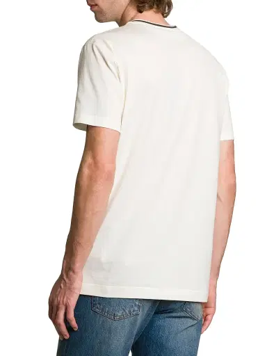 Dolce & Gabbana Men's Logo Cotton Crewneck T-Shirt - Bianco Naturale | Thumbnail 5 Dolce & Gabbana Men's Logo Cotton Crewneck T-Shirt - Bianco Naturale | Thumbnail 5