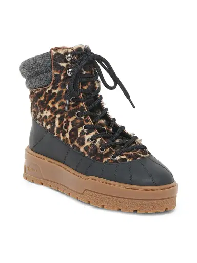 Pollini Women's Ice Cracker Printed Calf-Hair Platform Ankle Boots - Leopard Black Wood - Size 11 | Thumbnail 2 Pollini Women's Ice Cracker Printed Calf-Hair Platform Ankle Boots - Leopard Black Wood - Size 11 | Thumbnail 2