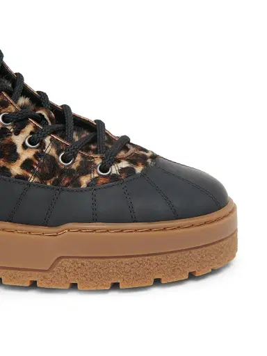 Pollini Women's Ice Cracker Printed Calf-Hair Platform Ankle Boots - Leopard Black Wood - Size 11 | Thumbnail 5 Pollini Women's Ice Cracker Printed Calf-Hair Platform Ankle Boots - Leopard Black Wood - Size 11 | Thumbnail 5