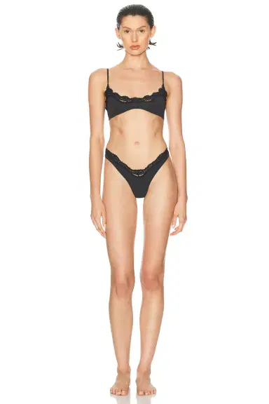 Skims Fits Everybody Lace Dip Thong | Thumbnail 4 Skims Fits Everybody Lace Dip Thong | Thumbnail 4