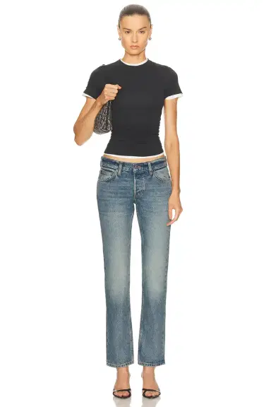 Skims Cotton Jersey T-Shirt | Thumbnail 4 Skims Cotton Jersey T-Shirt | Thumbnail 4