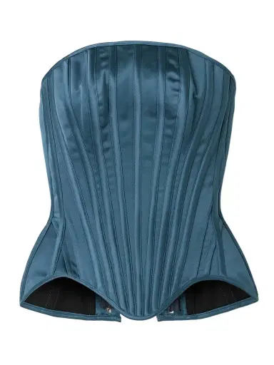 Wiederhoeft Julie Strapless Recycled Duchesse-satin Bustier Top | Thumbnail 1 Wiederhoeft Julie Strapless Recycled Duchesse-satin Bustier Top | Thumbnail 1