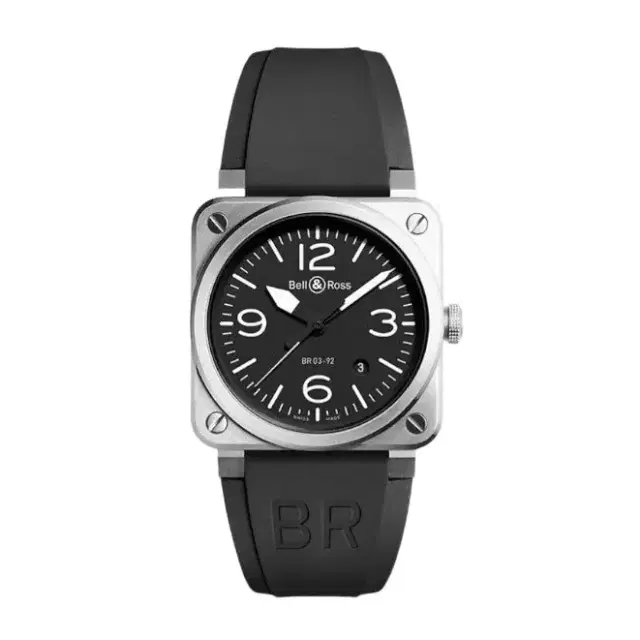 Bell & Ross Br 03-92 Black Stainless Steel Automatic Men's Watch by The Solist Bell & Ross Br 03-92 Black Stainless Steel Automatic Men's Watch by The Solist