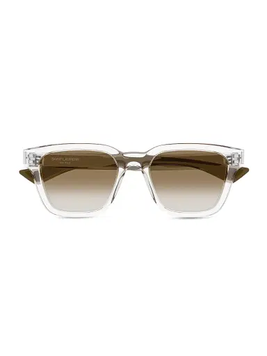 Saint Laurent Men's 53MM Square Acetate Sunglasses - Crystal Brown | Thumbnail 2 Saint Laurent Men's 53MM Square Acetate Sunglasses - Crystal Brown | Thumbnail 2