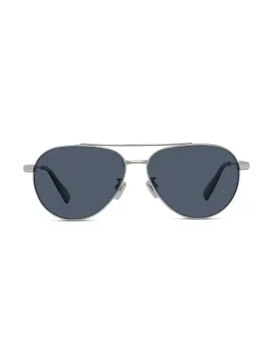Vuarnet Men's Lifestyle Horizon Pilot Sunglasses - Shiny Palladium And Blue | Thumbnail 2 Vuarnet Men's Lifestyle Horizon Pilot Sunglasses - Shiny Palladium And Blue | Thumbnail 2