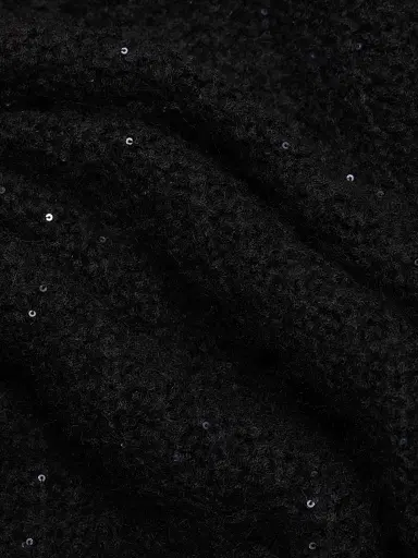 Fabiana Filippi Women's Sequin Square Stitch Wool-Cashmere Sweater - Ardesia | Thumbnail 7 Fabiana Filippi Women's Sequin Square Stitch Wool-Cashmere Sweater - Ardesia | Thumbnail 7