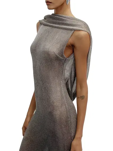 The New Arrivals Ilkyaz Ozel Women's Jeanne Metallic Knit Cowl Neck Gown | Thumbnail 5 The New Arrivals Ilkyaz Ozel Women's Jeanne Metallic Knit Cowl Neck Gown | Thumbnail 5