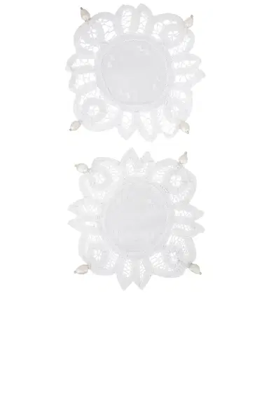 Gohar World Lace Pearl Coasters | Thumbnail 1 Gohar World Lace Pearl Coasters | Thumbnail 1