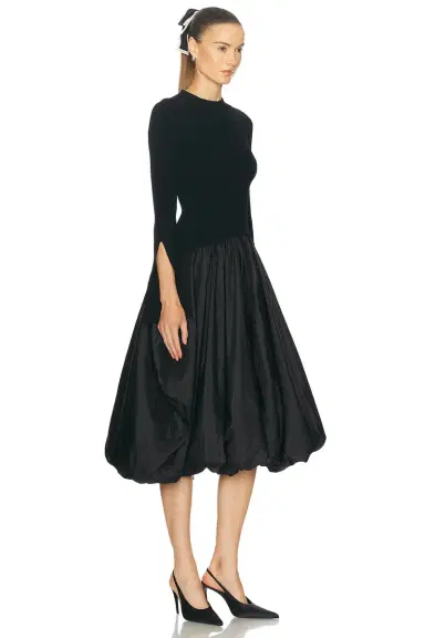 Simkhai Kenlie Mock Neck Midi Dress | Thumbnail 2 Simkhai Kenlie Mock Neck Midi Dress | Thumbnail 2