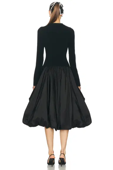 Simkhai Kenlie Mock Neck Midi Dress | Thumbnail 3 Simkhai Kenlie Mock Neck Midi Dress | Thumbnail 3