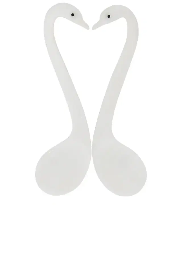 Mother Of Pearl Swan Spoon Duet Mother Of Pearl Swan Spoon Duet