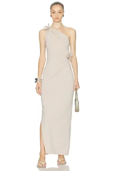 Coperni Asymmetric Flower Gown | Thumbnail 1 Coperni Asymmetric Flower Gown | Thumbnail 1