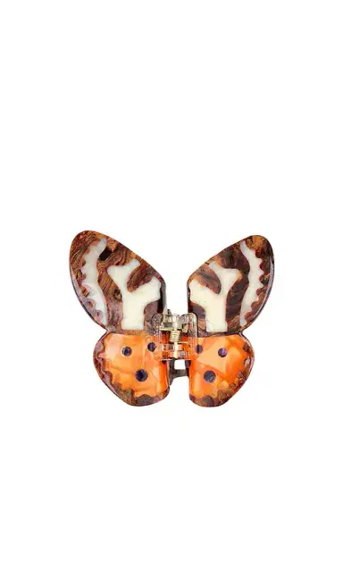 Solar Eclipse Hand-painted Tiger Moth Claw Hair Clip | Thumbnail 1 Solar Eclipse Hand-painted Tiger Moth Claw Hair Clip | Thumbnail 1