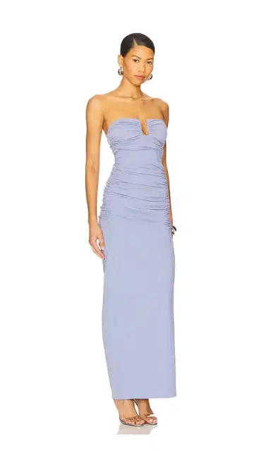 susana monaco Angle Wire Strapless Gathered Dress | Thumbnail 2 susana monaco Angle Wire Strapless Gathered Dress | Thumbnail 2