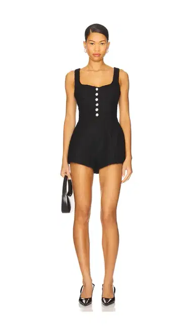 Lovers and Friends Tweed Josephine Romper | Thumbnail 1 Lovers and Friends Tweed Josephine Romper | Thumbnail 1