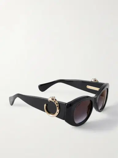 Cartier Eyewear Panthère Classic Oval-frame Acetate Sunglasses | Thumbnail 3 Cartier Eyewear Panthère Classic Oval-frame Acetate Sunglasses | Thumbnail 3