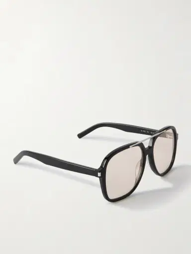 Saint Laurent Eyewear Aviator-style Silver-tone And Acetate Sunglasses | Thumbnail 3 Saint Laurent Eyewear Aviator-style Silver-tone And Acetate Sunglasses | Thumbnail 3