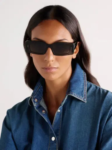 Alaïa Rectangular-frame Textured-acetate Sunglasses | Thumbnail 2 Alaïa Rectangular-frame Textured-acetate Sunglasses | Thumbnail 2