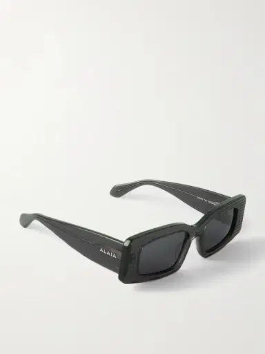Alaïa Rectangular-frame Textured-acetate Sunglasses | Thumbnail 3 Alaïa Rectangular-frame Textured-acetate Sunglasses | Thumbnail 3