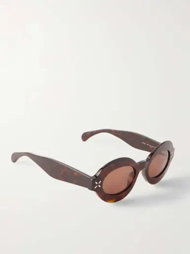 Alaïa Petal Oval-frame Tortoiseshell Acetate Sunglasses | Thumbnail 3 Alaïa Petal Oval-frame Tortoiseshell Acetate Sunglasses | Thumbnail 3