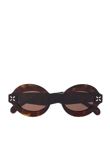 Alaïa Petal Oval-frame Tortoiseshell Acetate Sunglasses | Thumbnail 1 Alaïa Petal Oval-frame Tortoiseshell Acetate Sunglasses | Thumbnail 1