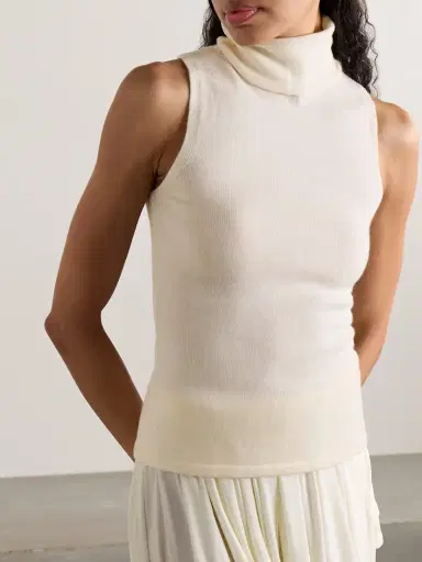 Staud Canal Scarf-detailed Wool Turtleneck Top | Thumbnail 5 Staud Canal Scarf-detailed Wool Turtleneck Top | Thumbnail 5