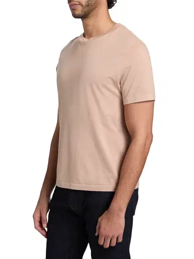 Frame Men's Light Cotton T-Shirt - Pale Peach | Thumbnail 4 Frame Men's Light Cotton T-Shirt - Pale Peach | Thumbnail 4