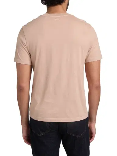 Frame Men's Light Cotton T-Shirt - Pale Peach | Thumbnail 5 Frame Men's Light Cotton T-Shirt - Pale Peach | Thumbnail 5