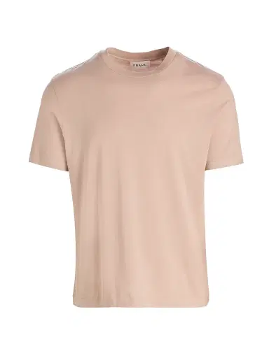 Frame Men's Light Cotton T-Shirt - Pale Peach | Thumbnail 1 Frame Men's Light Cotton T-Shirt - Pale Peach | Thumbnail 1