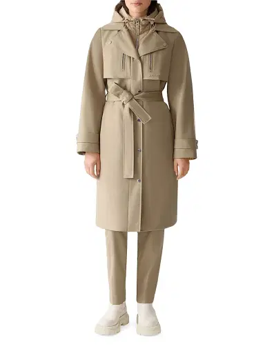 Mackage Women's Siobhan Technical Trench Coat - Light Camel - Size XXL | Thumbnail 2 Mackage Women's Siobhan Technical Trench Coat - Light Camel - Size XXL | Thumbnail 2