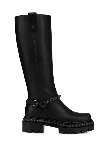 Christian Louboutin Women's Marinetta Pyraclou Boots - Black | Thumbnail 1 Christian Louboutin Women's Marinetta Pyraclou Boots - Black | Thumbnail 1