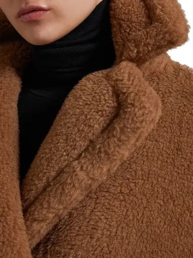 Max Mara Women's Short Teddy Bear Icon Coat | Thumbnail 5 Max Mara Women's Short Teddy Bear Icon Coat | Thumbnail 5