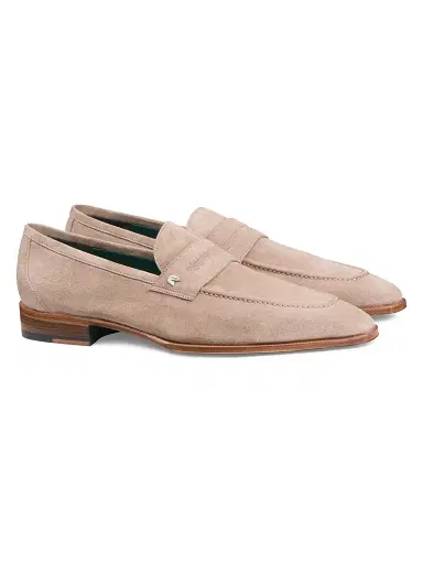Stefano Ricci Men's Suede Loafers - Beige | Thumbnail 2 Stefano Ricci Men's Suede Loafers - Beige | Thumbnail 2