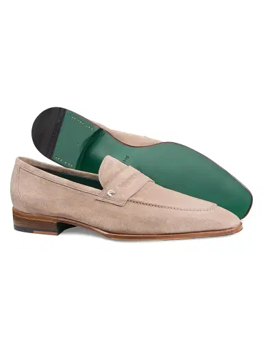 Stefano Ricci Men's Suede Loafers - Beige | Thumbnail 3 Stefano Ricci Men's Suede Loafers - Beige | Thumbnail 3
