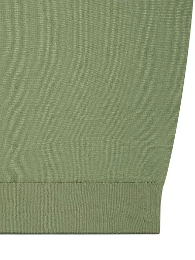 Stefano Ricci Men's Silk and Crocodile Leather Knit Zip Polo - Green | Thumbnail 6 Stefano Ricci Men's Silk and Crocodile Leather Knit Zip Polo - Green | Thumbnail 6