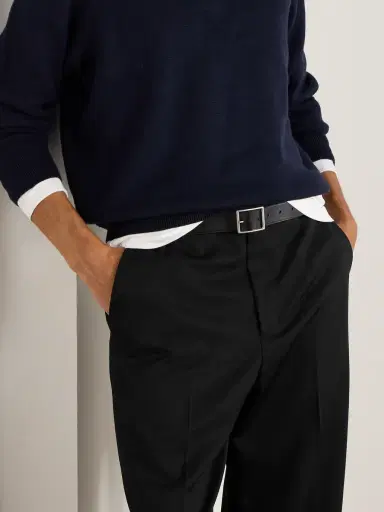 Nili Lotan Frans 3cm Leather Belt - Men | Thumbnail 2 Nili Lotan Frans 3cm Leather Belt - Men | Thumbnail 2