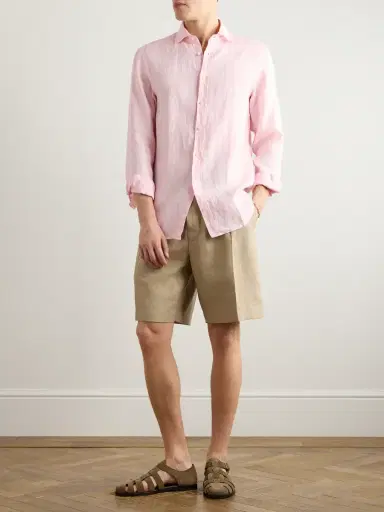 Ralph Lauren Purple Label Natté Linen Shirt - Men | Thumbnail 2 Ralph Lauren Purple Label Natté Linen Shirt - Men | Thumbnail 2