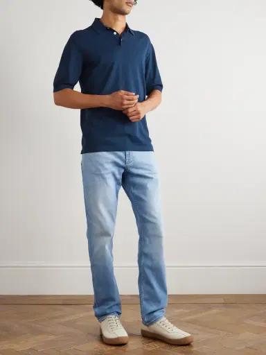ELEVENTY Garment-Dyed Cotton Polo Shirt - Men | Thumbnail 2 ELEVENTY Garment-Dyed Cotton Polo Shirt - Men | Thumbnail 2