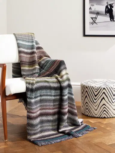 Missoni Home Blur Fringed Jacquard-Knit Wool-Blend Throw - Men | Thumbnail 2 Missoni Home Blur Fringed Jacquard-Knit Wool-Blend Throw - Men | Thumbnail 2