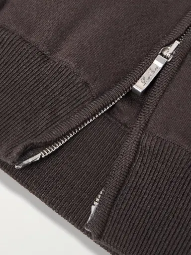 Loro Piana Whitney Ribbed Cotton, Silk and Cashmere-Blend Sweater - Men | Thumbnail 5 Loro Piana Whitney Ribbed Cotton, Silk and Cashmere-Blend Sweater - Men | Thumbnail 5