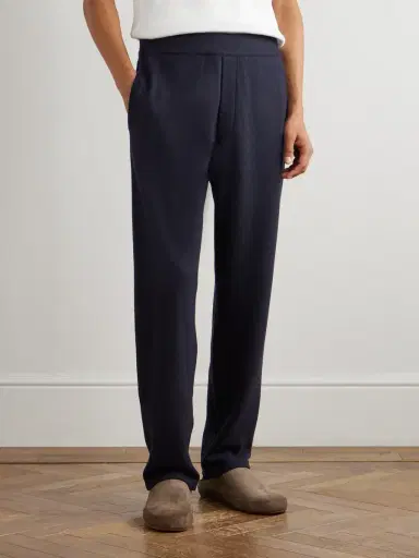 Loro Piana Rio Cashmere-Blend Jersey Drawstring Trousers - Men | Thumbnail 3 Loro Piana Rio Cashmere-Blend Jersey Drawstring Trousers - Men | Thumbnail 3