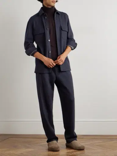 Loro Piana Marco Jersey Novalis Overshirt - Men | Thumbnail 2 Loro Piana Marco Jersey Novalis Overshirt - Men | Thumbnail 2