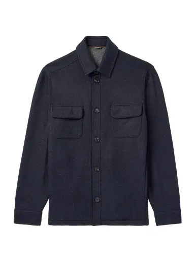 Loro Piana Marco Jersey Novalis Overshirt - Men | Thumbnail 1 Loro Piana Marco Jersey Novalis Overshirt - Men | Thumbnail 1