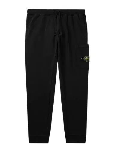 Stone Island Tapered Logo-Appliquéd Organic Cotton-Jersey Sweatpants - Men | Thumbnail 1 Stone Island Tapered Logo-Appliquéd Organic Cotton-Jersey Sweatpants - Men | Thumbnail 1