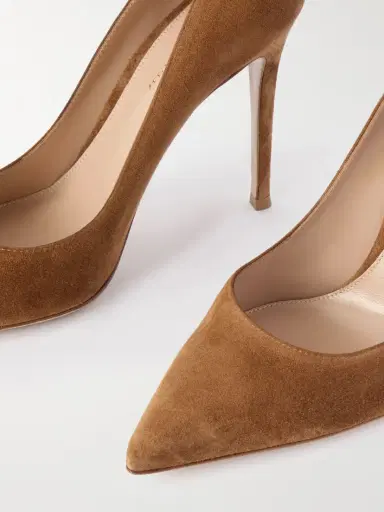 Gianvito Rossi 105 Suede Pumps | Thumbnail 4 Gianvito Rossi 105 Suede Pumps | Thumbnail 4