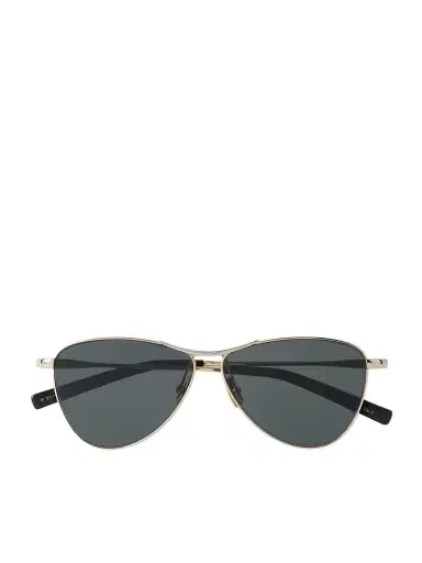 Saint Laurent Eyewear Vesper Small Aviator-style Gold-tone Sunglasses | Thumbnail 1 Saint Laurent Eyewear Vesper Small Aviator-style Gold-tone Sunglasses | Thumbnail 1