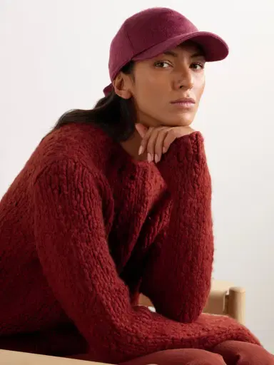 Gabriela Hearst Zed Brushed-silk And Cashmere-blend Baseball Cap | Thumbnail 2 Gabriela Hearst Zed Brushed-silk And Cashmere-blend Baseball Cap | Thumbnail 2