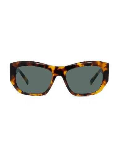 Givenchy Women's GV Day 54MM Geometric Sunglasses - Coloured Havana Green | Thumbnail 2 Givenchy Women's GV Day 54MM Geometric Sunglasses - Coloured Havana Green | Thumbnail 2